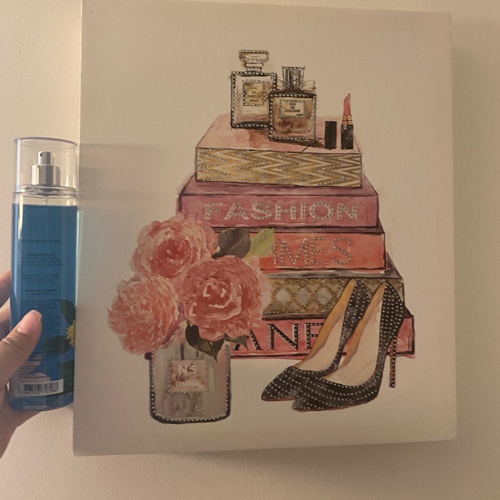 Glam Wall Decor (Bottle showed beside it for sizing reference)